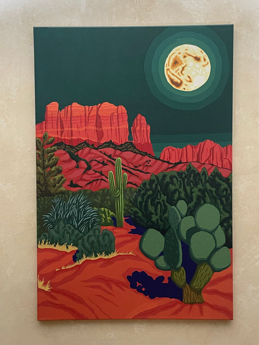Desert Moon Original Painting