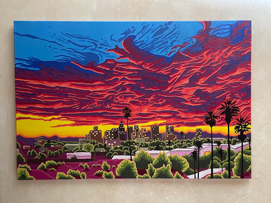 Fire Sky Original Painting