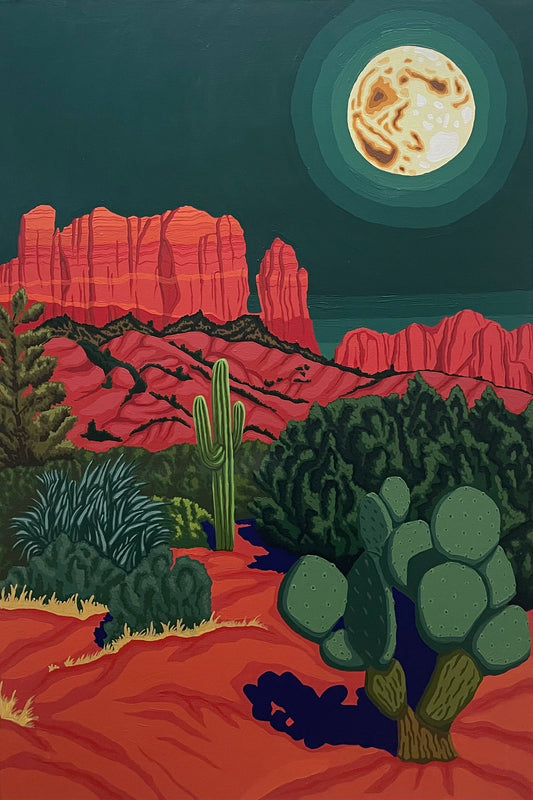 Desert Moon Original Painting
