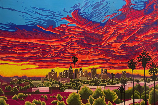 Fire Sky Original Painting