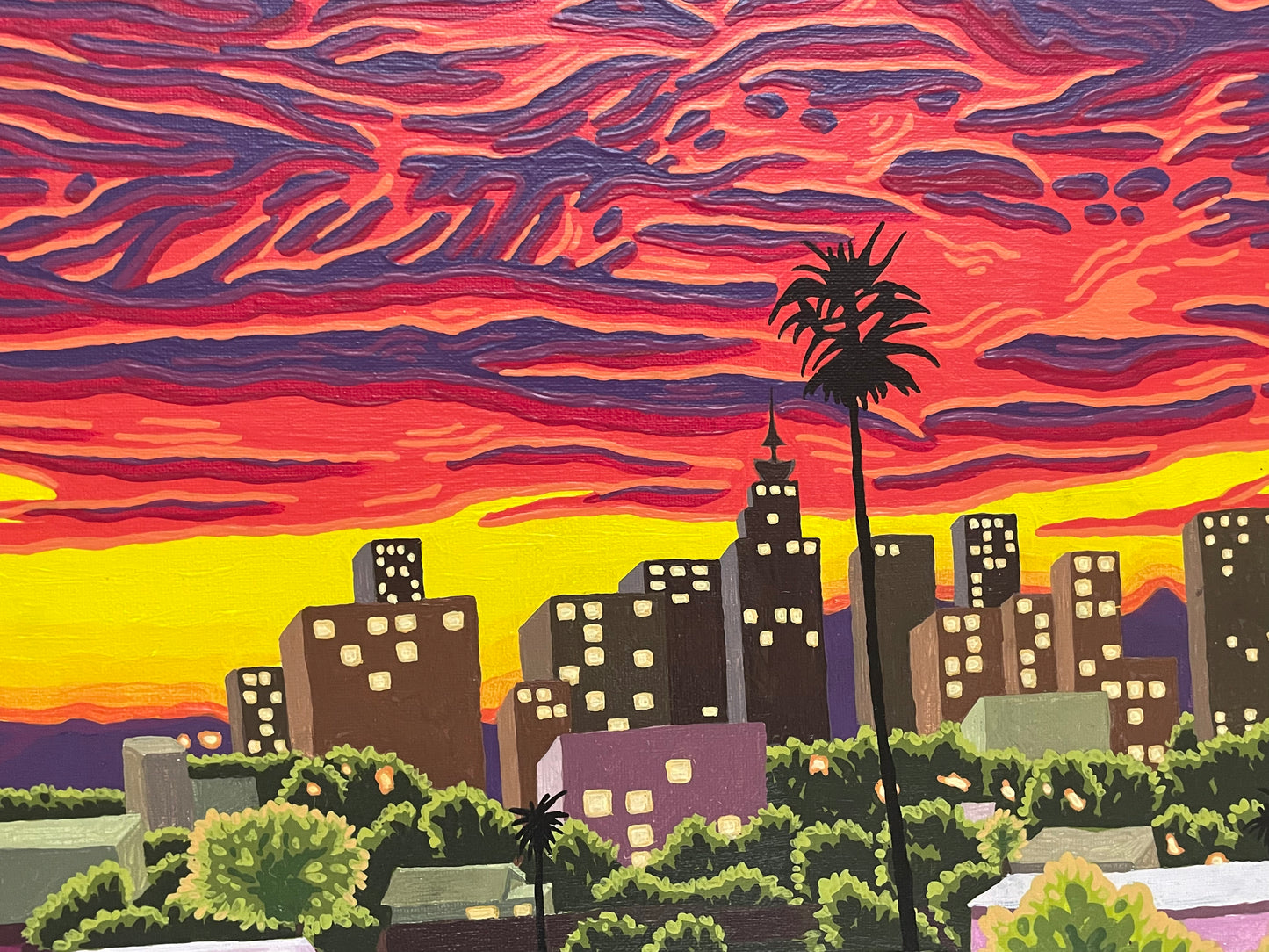 Fire Sky Original Painting