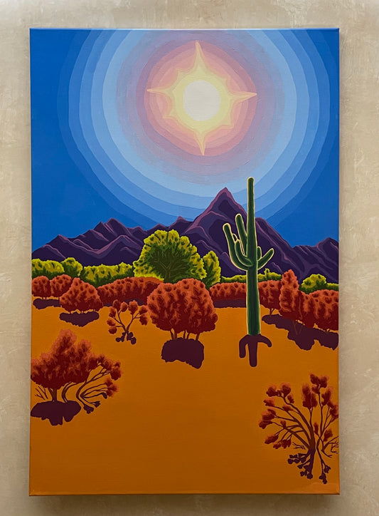 Desert Sun Original Painting